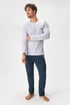 Pijama de bumbac pentru bărbați FILA Brent cu pantaloni lungi aaf16f8b-5fdd-441a-e2e7-3b5ec7274d00