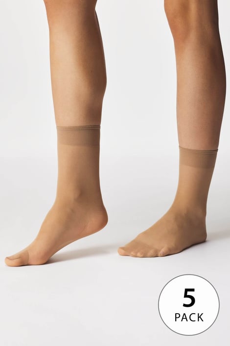 5PACK Nylonowe skarpetki Nylon wysokie 20 DEN