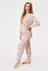 Pijama din bumbac pentru femei Bow cu pantaloni lungi bab961fd-5107-4c43-0b3e-e8c3c75da400
