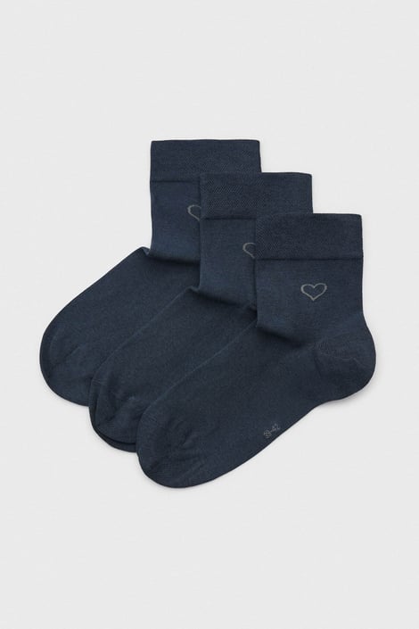 3 PACK Damskie skarpetki Filiona krótkie granatowy