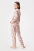 Pijama din bumbac pentru fete Bow cu pantaloni lungi bd1f2f4f-a033-4005-7be2-91e92dfd9600