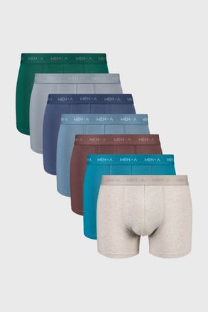 7PACK Bavlnené boxerky MEN-A Morgan