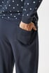 Pánské bavlněné pyžamo Pure Cotton  s dlouhými nohavicemi I ca8d6b0d-82e3-4e2c-1c7d-77b86f6d8400 - námořnická modrá