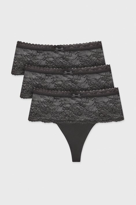 3PACK strings Nina met verhoogde taille