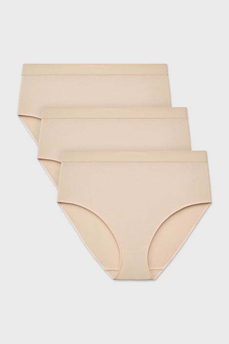 3er-PACK Klassische Slips Flexi mit erhöhtem Bund nahtlos