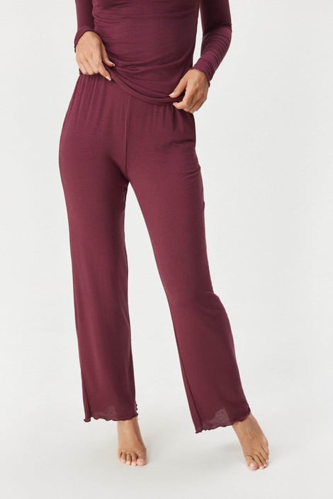 Dámské hřejivé pyžamové kalhoty Merino Comfort lilková