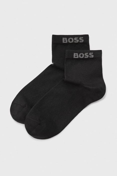 2PACK șosete HUGO BOSS Uni până la gleznă negru
