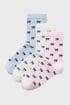 3PACK damessokken Bows hoog ebf23bd0-9493-45d3-f527-c6c0772a4100