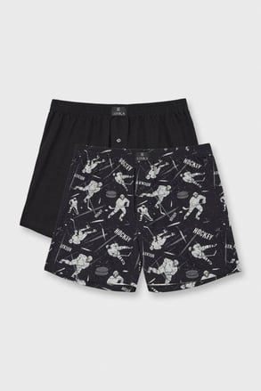 2PACK Bavlněné trenýrky Hockey
