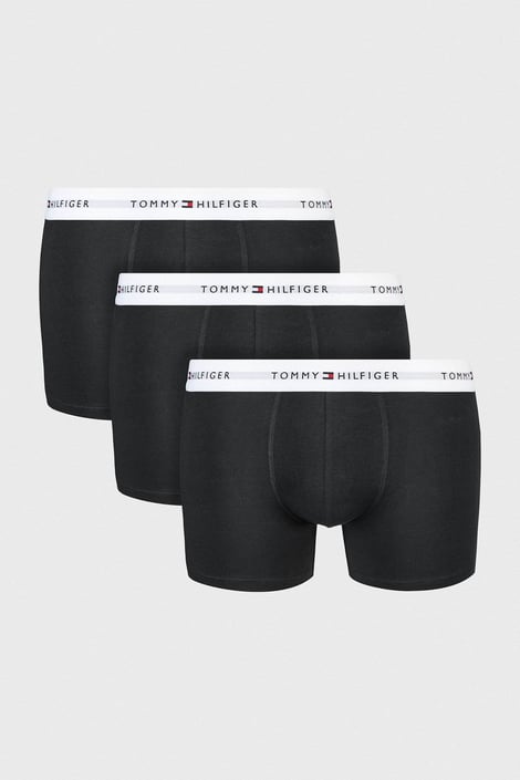 3PACK Bavlněné boxerky Tommy Hilfiger Stretch Cotton černá