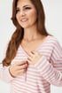 Bawełniana damska koszula nocna Timeless Stripe I krótka f6d303f0-cb56-4051-8770-8460c8f46100