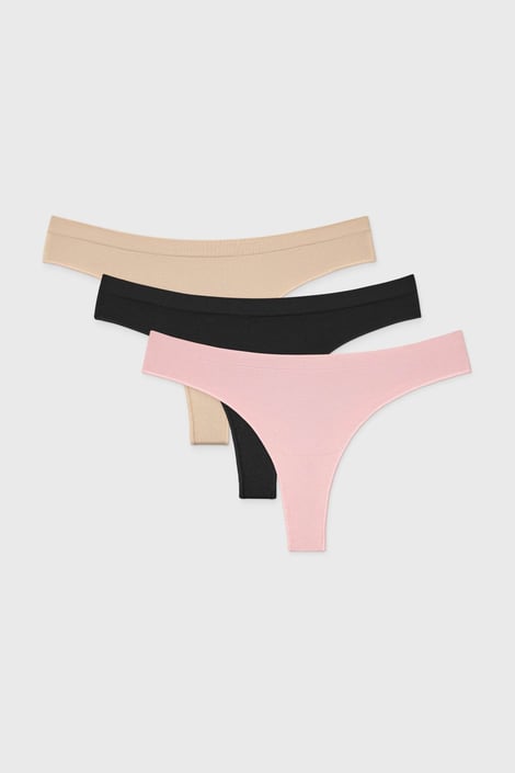 3PACK Στρινγκ Flexi χωρίς ραφές