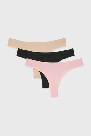 3er-PACK Tanga Flexi nahtlos