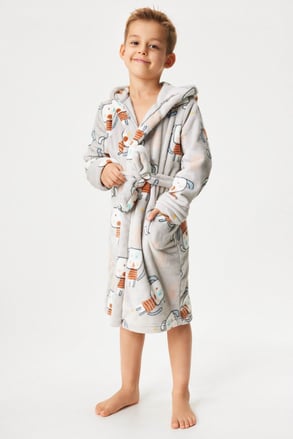 Topel otroški kopalni plašč Dogs