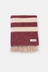 Pătură de lux din lână Stripe, burgundy md115760fm13_dek_01