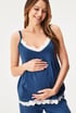 Dolga bombažna pižama za nosečnice Harriet md133350_fm_04 - modra
