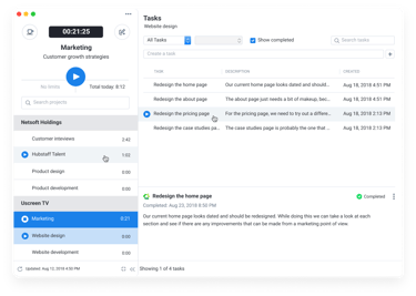 Hubstaff time tracker software