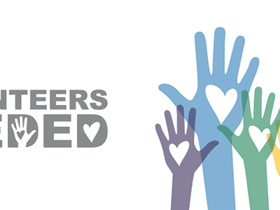 Diverse colorful hands representing community volunteering and support in Ireland.