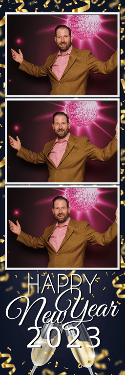 New Year 2x6 strip template