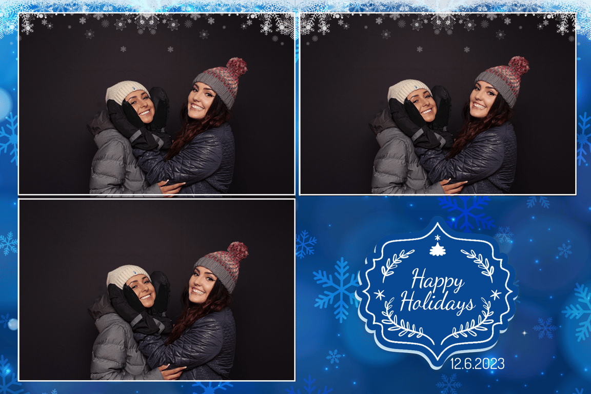 Winter Wonderland 4x6 print template