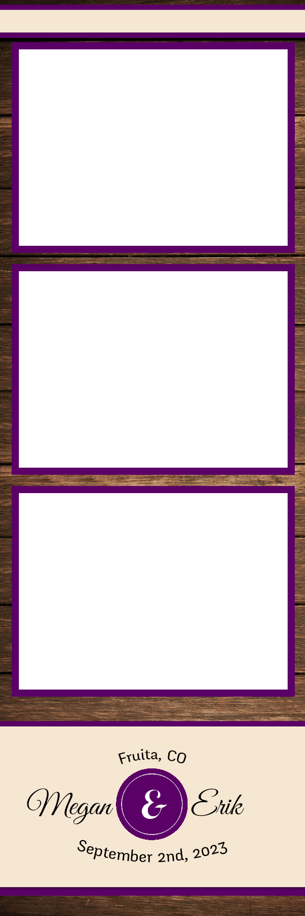 Rustic Reception 2x6 strip template
