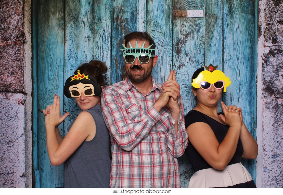 Blue Wooden Rustic Door Backdrop