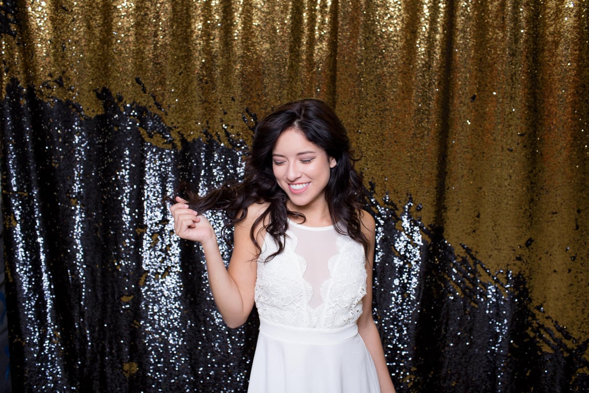 Black and Gold Mermaid Backdrop