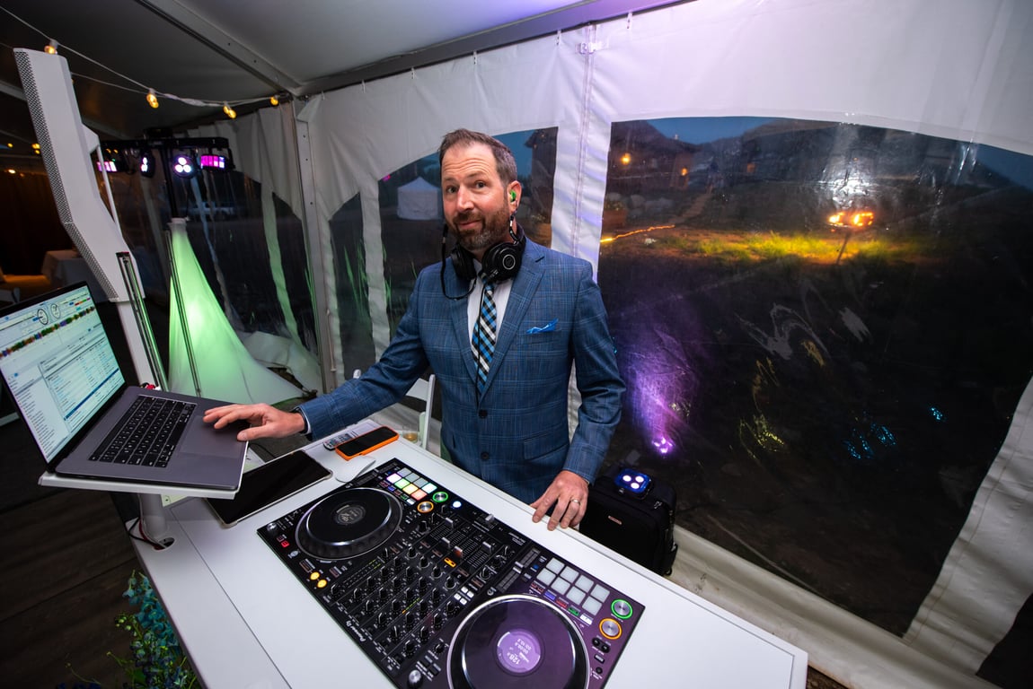 Packed wedding dance floor