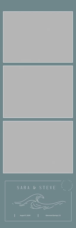 Simple Wave 2x6 strip template