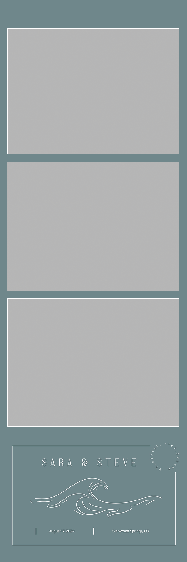 Simple Wave 2x6 strip template
