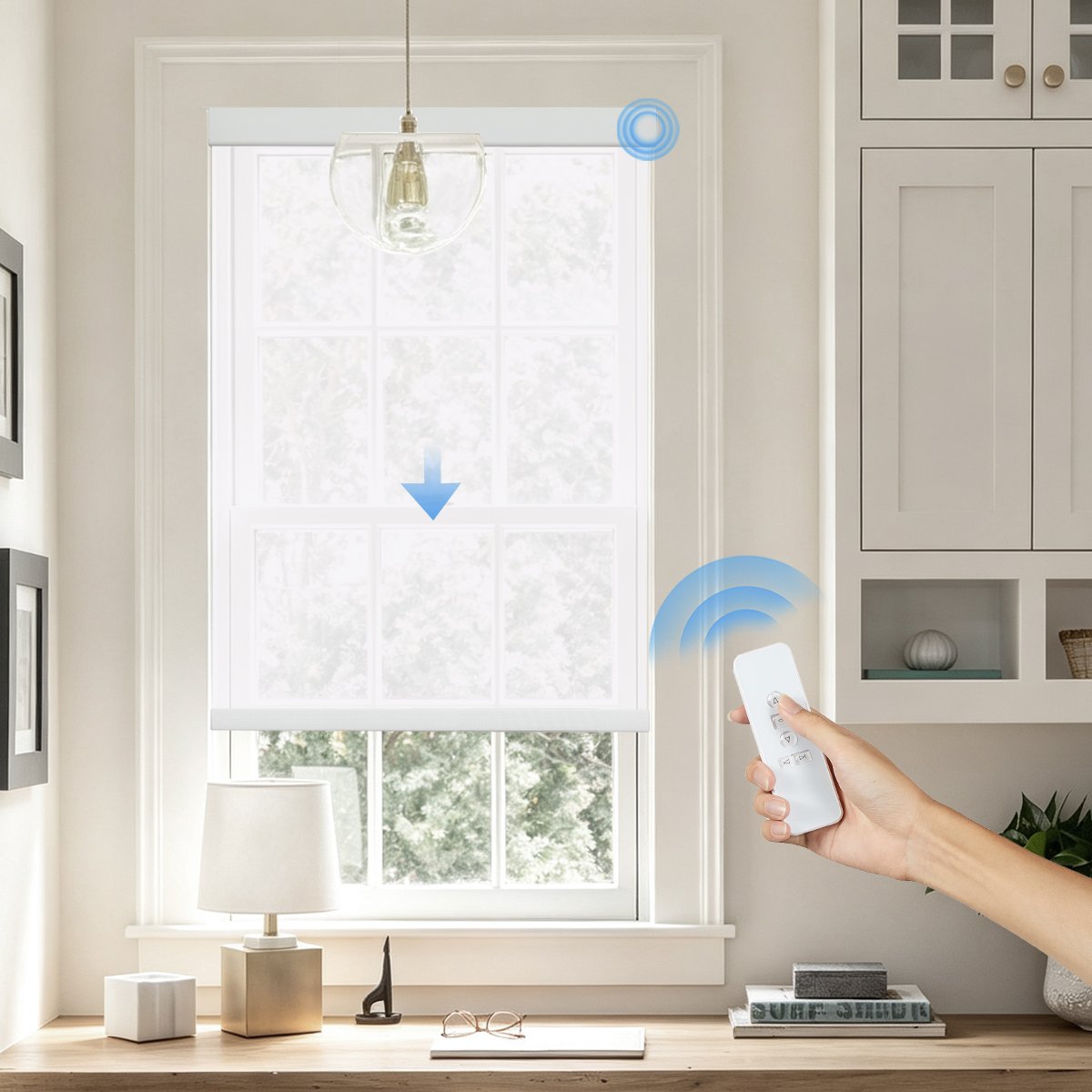 Motorized 5% Openness Basic Solar Shades