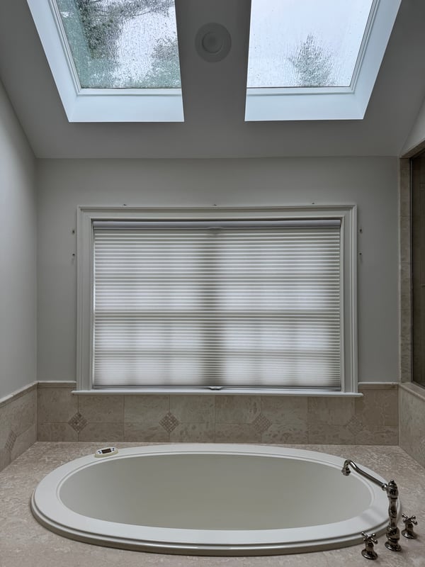 Soft & Airy Bathroom Retreat – Cellular Shade — view 2