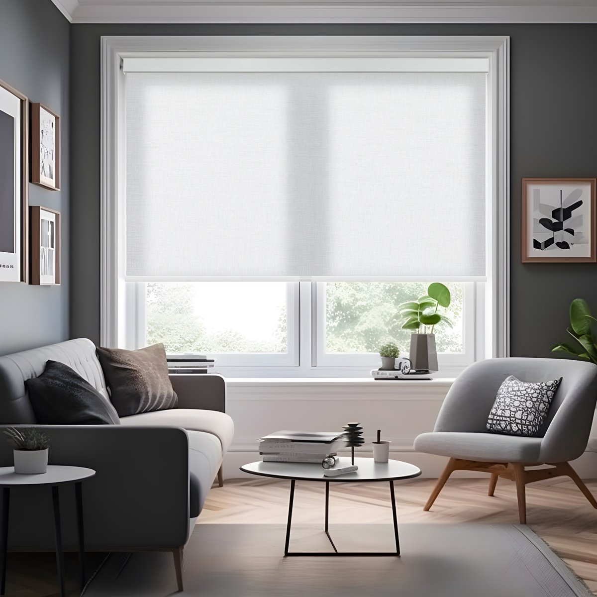 Roller Shades With Jacquard Pattern