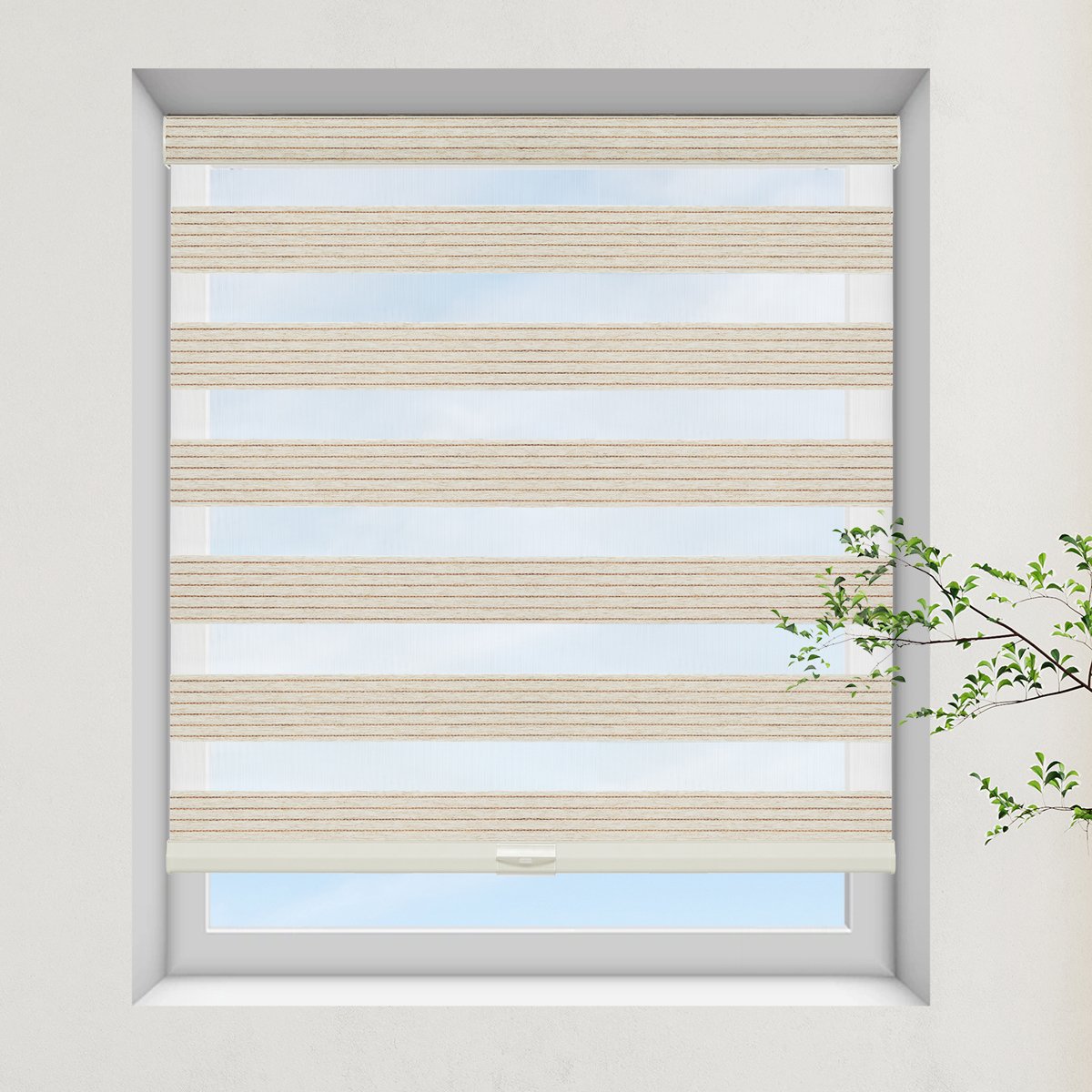 Natural Woven Zebra Blinds