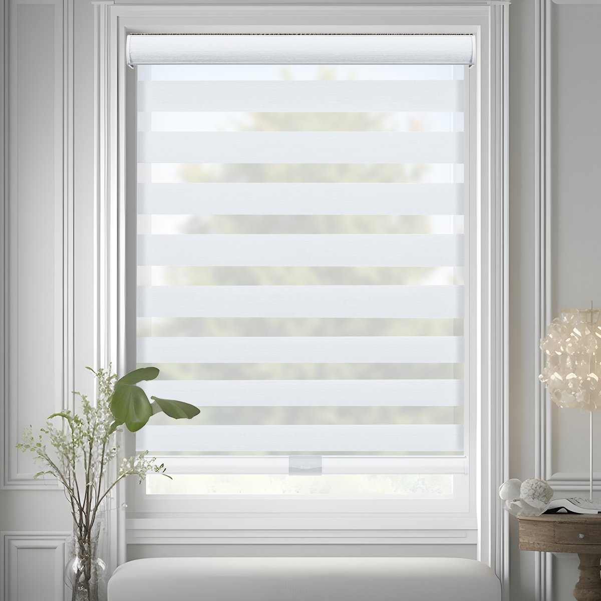 Zebra Blinds With Jacquard Pattern