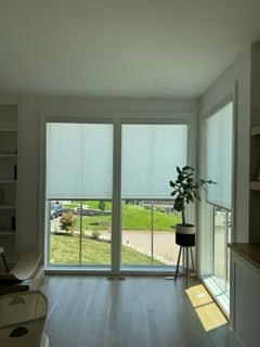 Clean & Minimal Living Room – Cellular Shade — view 2