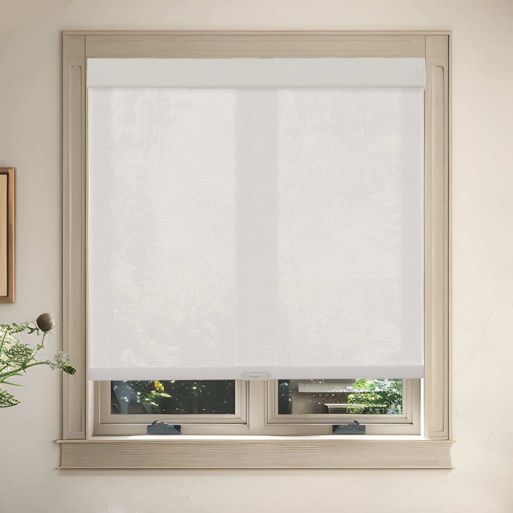 Bamboo-Look Roller Shades