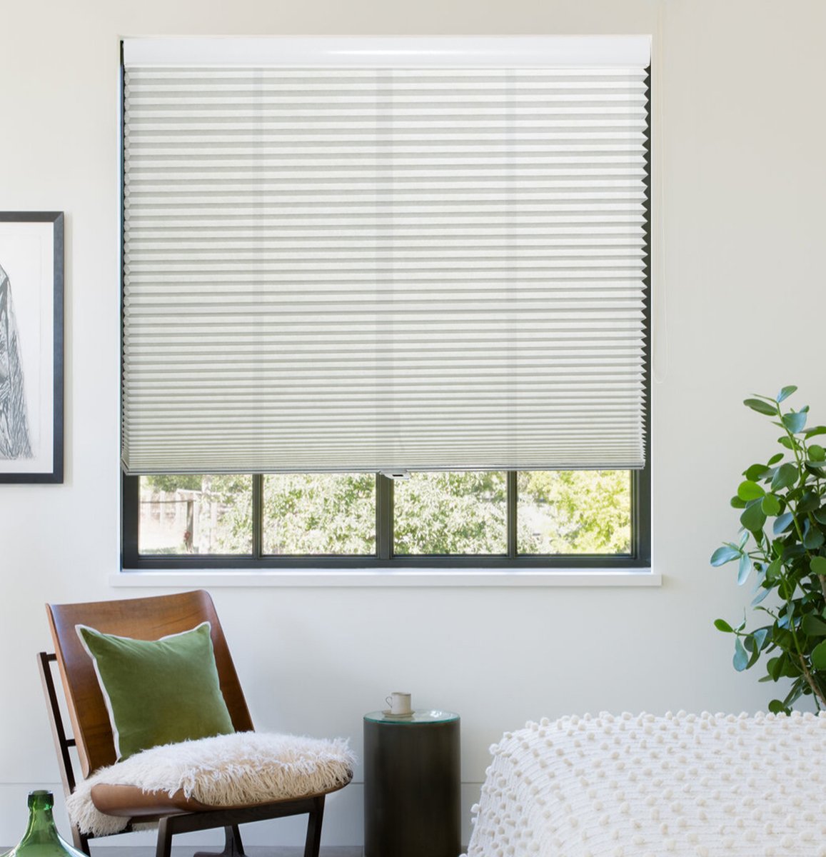 Bottom Up Only Light Filtering Cellular Blinds (1.5" cell )