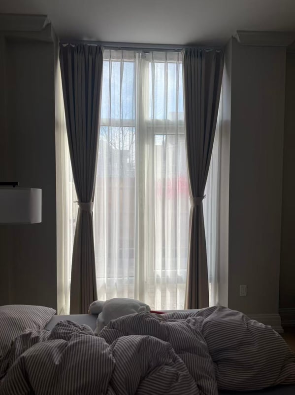 Cambridge Bedroom – Blackout Linen Drapery — view 3