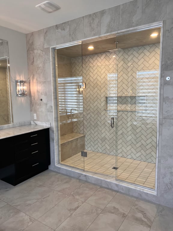 Finished bathroom final result