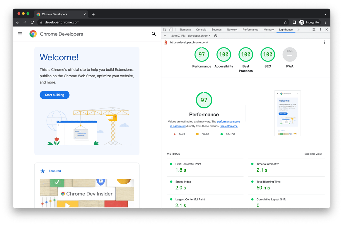 web performance audit