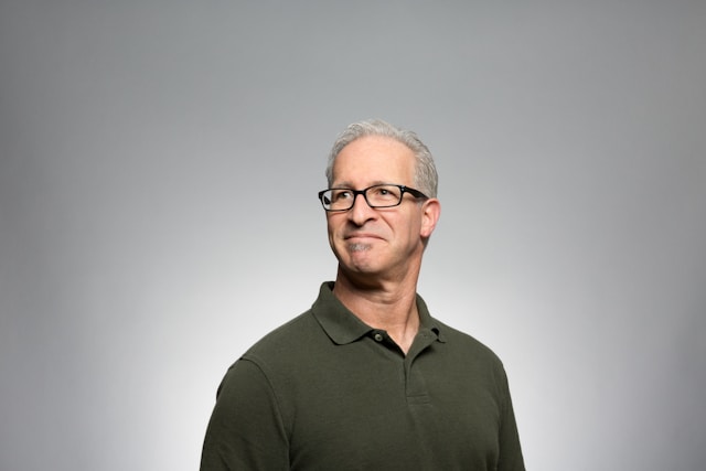 Satisfied customer portrait