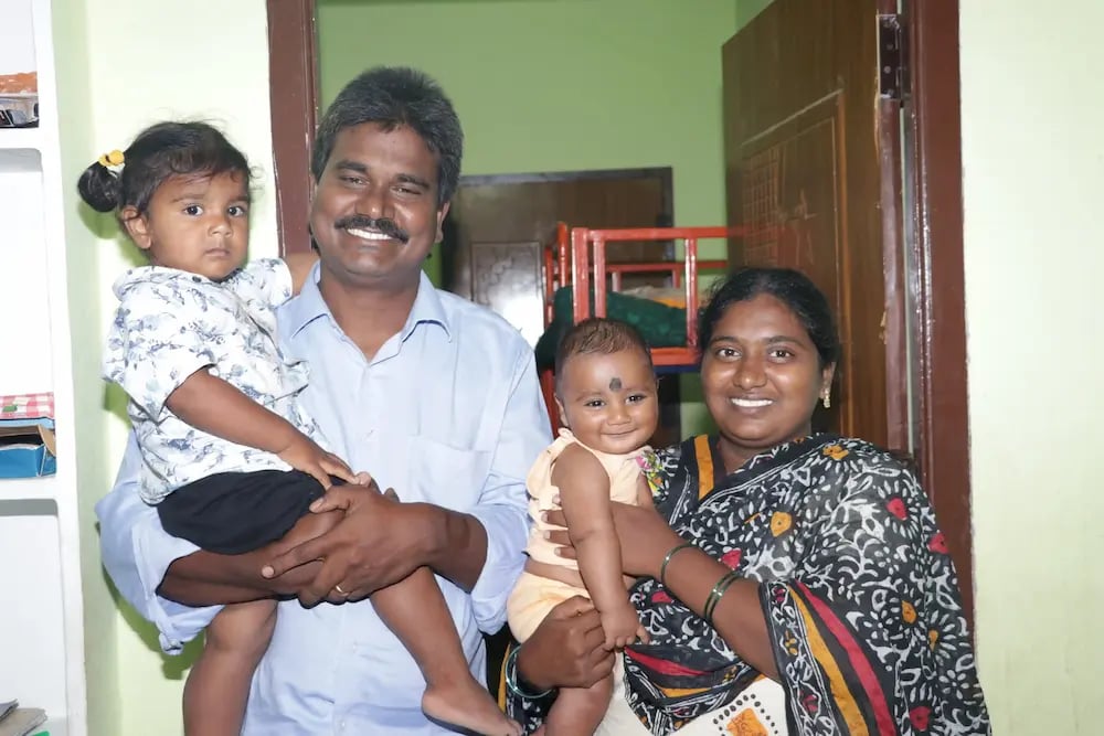 Pastor Rambabu with family