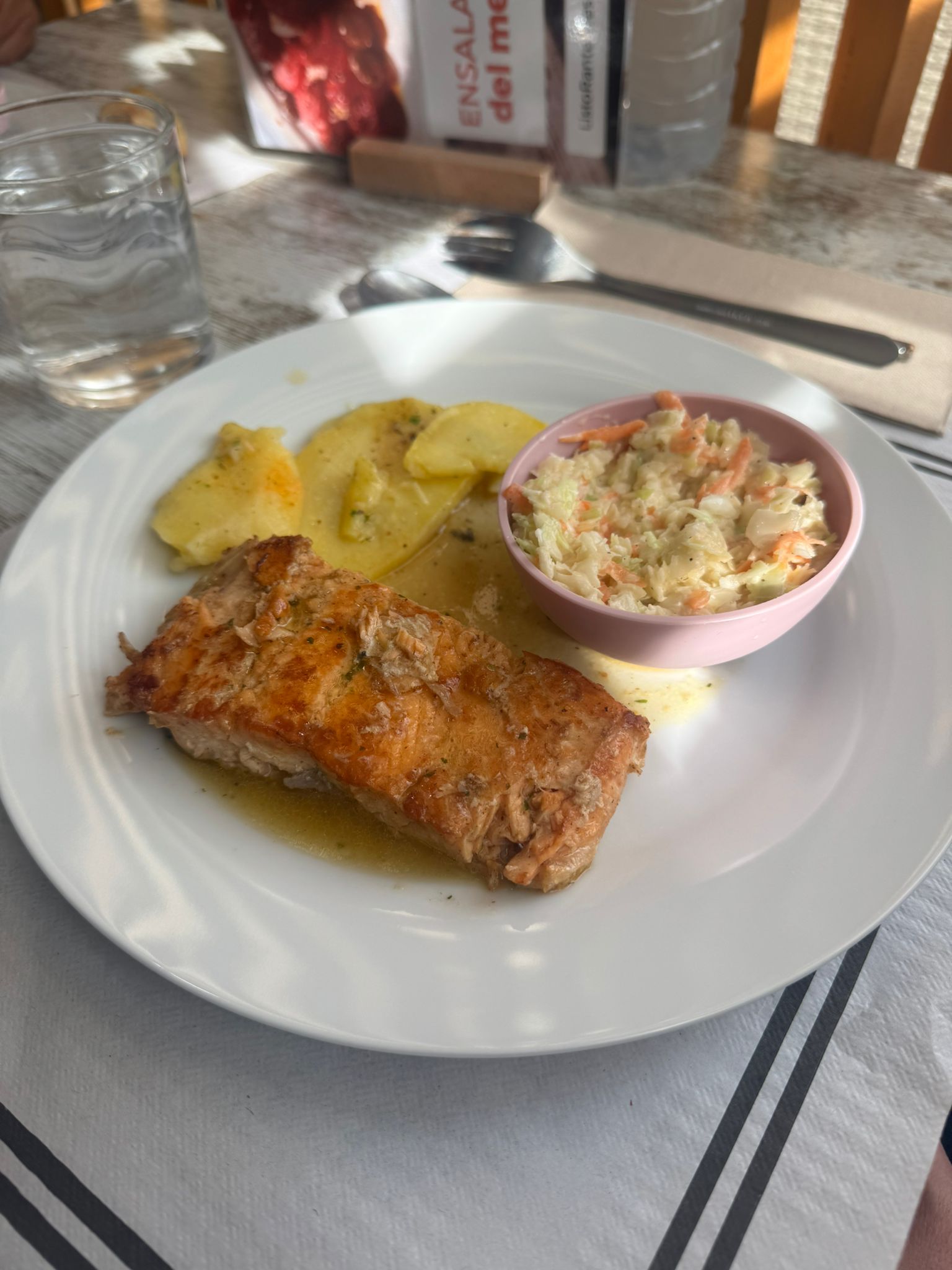 Salmón a la plancha