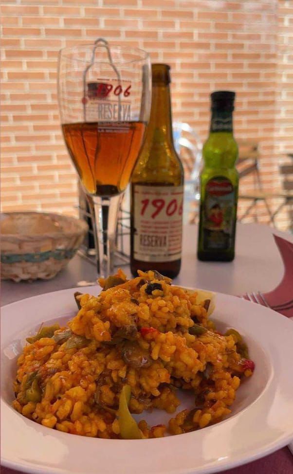 Paella con verduras