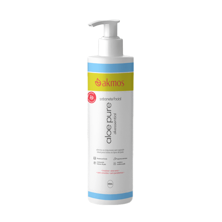 Sabonete Facial Limpeza Profunda Aloe Pure 200ml