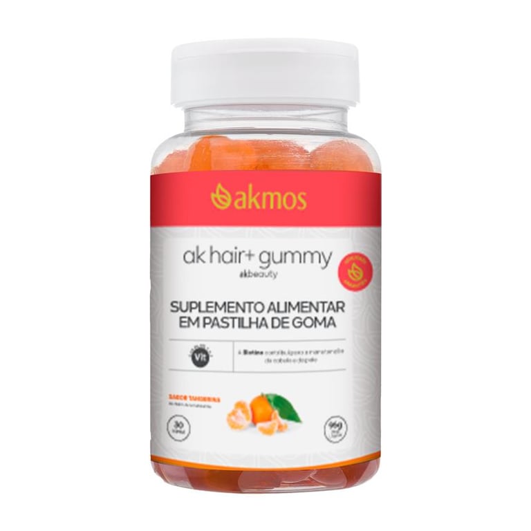 Suplemento Alimentar Em Gomas Ak Hair Gummy 30 Gomas
