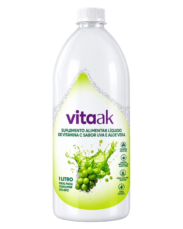 Suplemento Liquido Vita Ak - Com Aroma De Aloe Vera