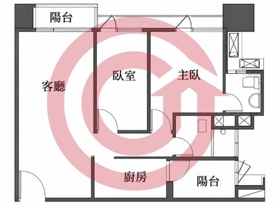亞灣特區星玥灣次頂樓海景二房+車位 照片 2