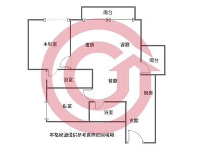 稀有釋出!太普美術海精裝3改2房附雙平車 照片 2